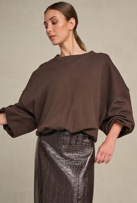 March23 Brauner Pullover