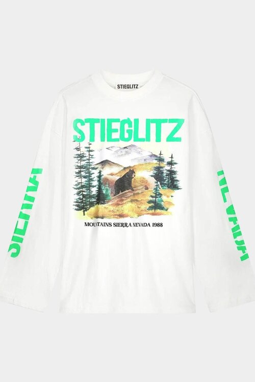 Stieglitz Weißes Pico Wide Skate Longsleeve