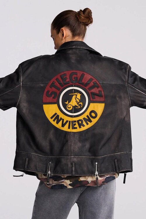 Stieglitz Schwarze Nicolas Lederjacke