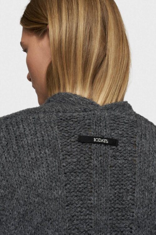 10Days Antra Melee Maxi-Strickjacke