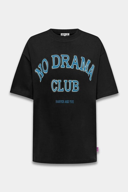 Harper & Yve Schwarzes No Drama Club Shirt