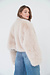 EST'SEVEN Off White Faux Fur Jacke