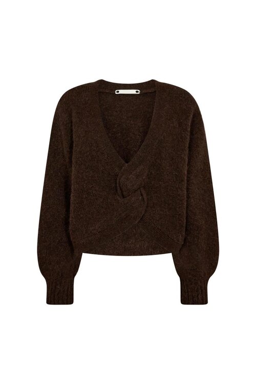 Co'couture Brauner Gemütlicher Pullover