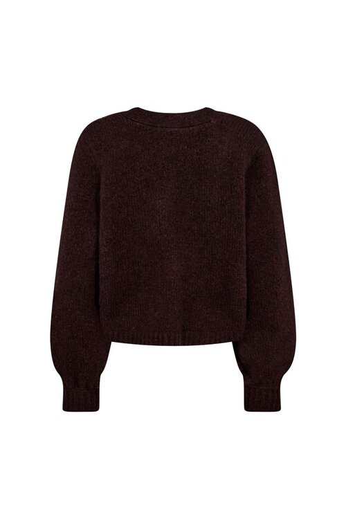 Co'couture Bordeaux Gemütlicher Pullover