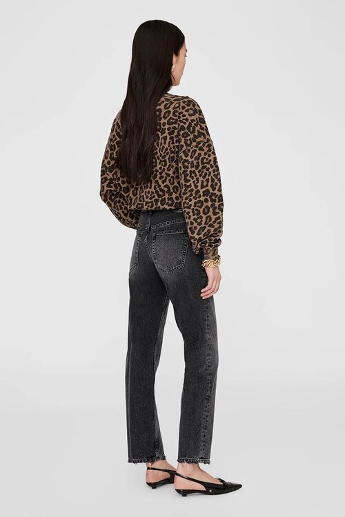 Anine Bing gefärbtes Miles Sweatshirt Leopard