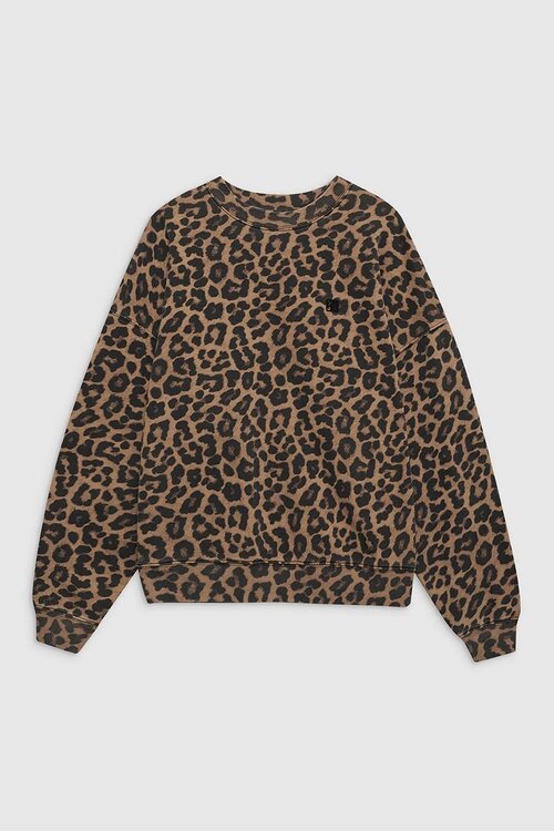 Anine Bing gefärbtes Miles Sweatshirt Leopard