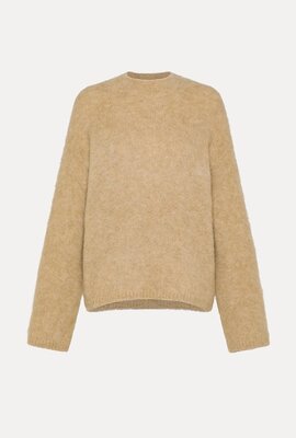 Forte_Forte Sand Gestrickter Pullover