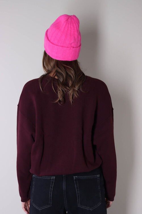 American Vintage Rosa Strickmütze