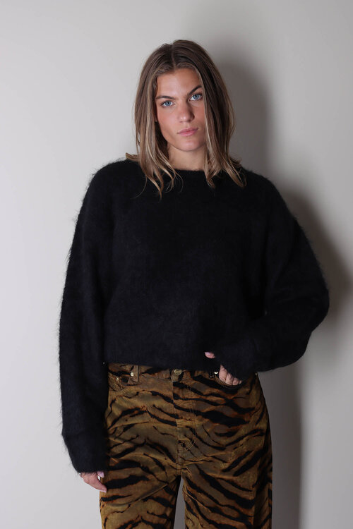 American Vintage Schwarzer Strickpullover