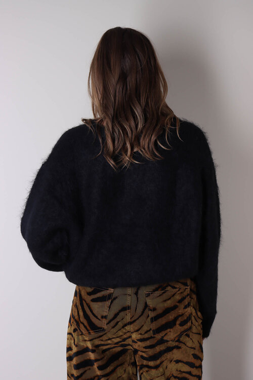 American Vintage Schwarzer Strickpullover