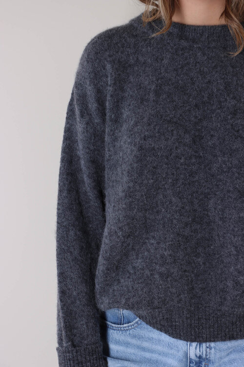 American Vintage Grauer Strickpullover