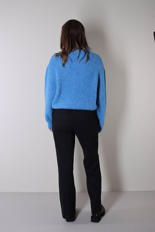 American Vintage Blauer Strickpullover