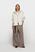 10Days Soft White Melee Statement Zip Hoodie