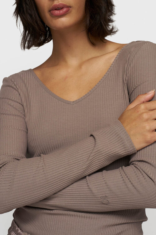 10Days Mondstein V-Ausschnitt Langarmshirt