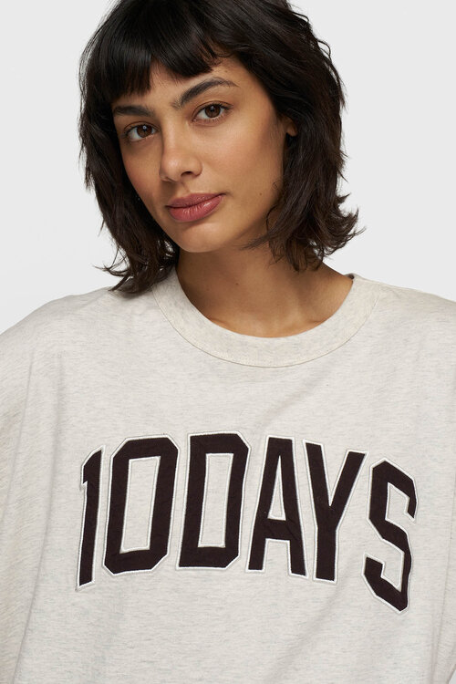 10Days Soft White Melee Baseball-T-Shirt 10DAYS