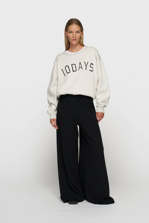 10Days Soft White Melee Statement-Pullover