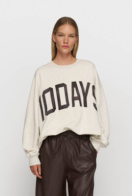 10Days Soft White Melee baseball sweater 10DAYS