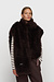 10Days deep wine furry scarf