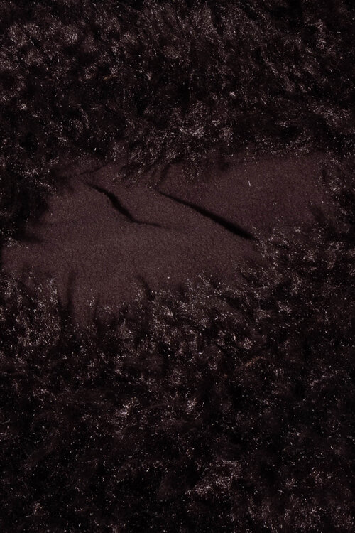 10Days Tiefweinfarbener pelziger Schal