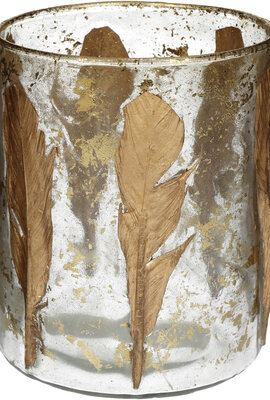 VAND. Lifestyle Goud Candel Holder Feather