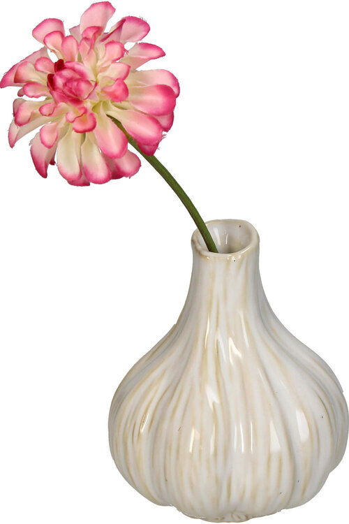 VAND. Lifestyle White Vaas Garlic