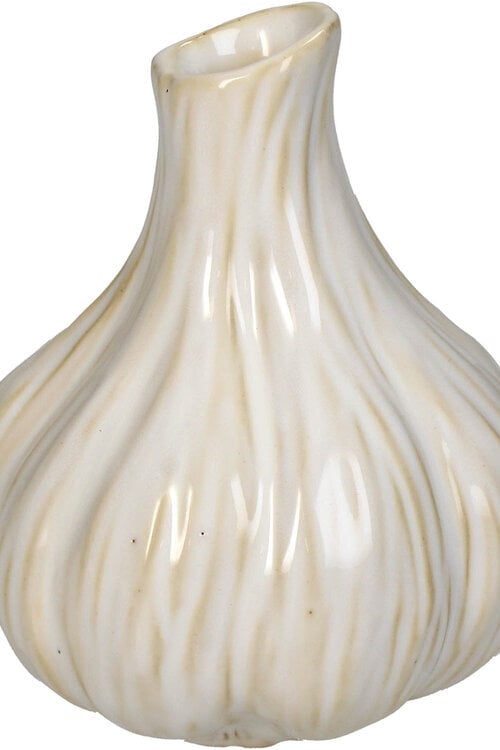 VAND. Lifestyle Weiße Vase Knoblauch