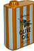 VAND. Lifestyle Diverse kleuren Vaas Olive Oil Stripe