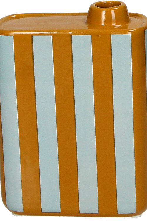 VAND. Lifestyle Verschiedene Farben Vase Olive Oil Stripe