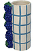 VAND. Lifestyle Blauw Vaas Grape