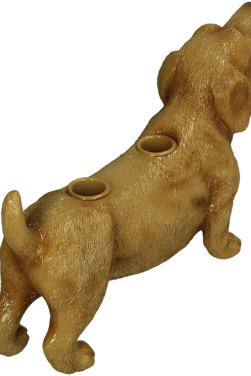 VAND. Lifestyle Braun Kerzenhalter Dackel