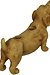 VAND. Lifestyle Brown Kandelaar Dachshund