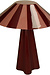 VAND. Lifestyle Bordeaux Tafellamp Stripe Metal