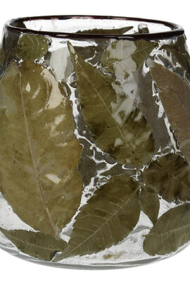 VAND. Lifestyle Groene Windlicht Leaf