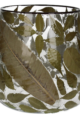 VAND. Lifestyle Groene Windlicht Leaf