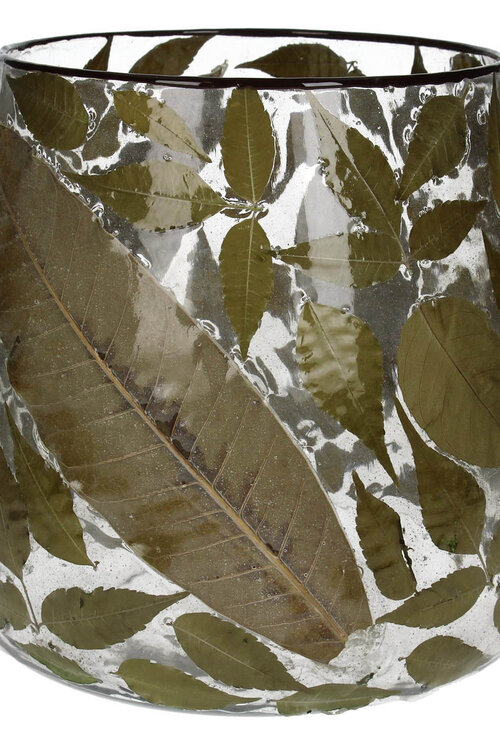 VAND. Lifestyle Groene Windlicht Leaf