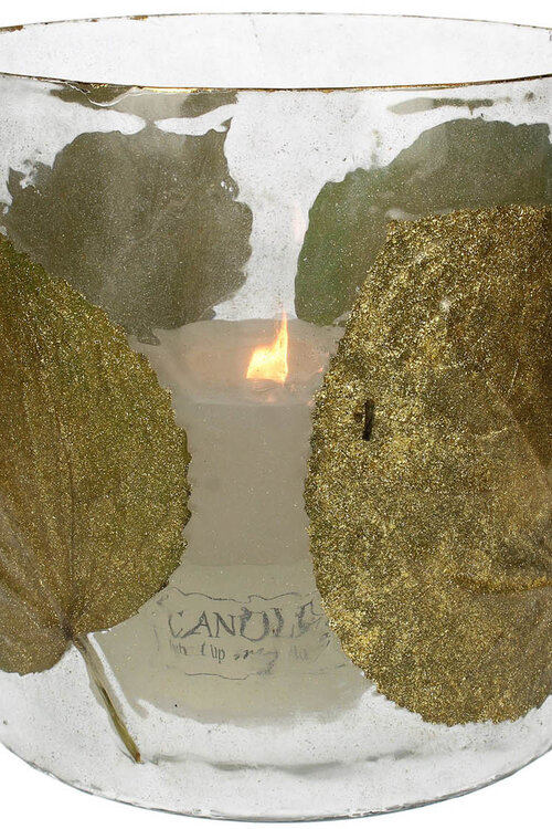 VAND. Lifestyle Grünes Windlicht Leaf