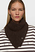 10Days Tiefweinfarbene dünne Strickbandana