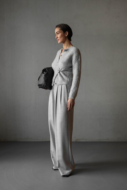 Club L'avenir Light Grey Melee Pullover