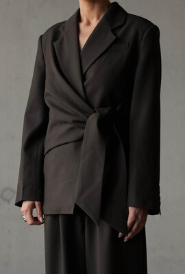 Club L'avenir Braune Kurze Jacke