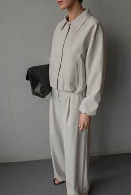 Club L'avenir Beige Bomberjacke
