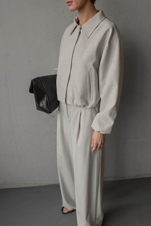 Club L'avenir Beige Bomberjacke