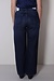 Icon Denim Dunkelblaue Wide Leg Jeans mit mittlerer Leibhöhe