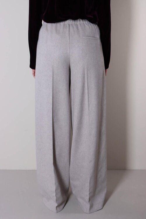 Forte_Forte Hellgraue Wollhose