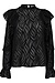 Co'couture Schwarze Rochelle Rüschenbluse