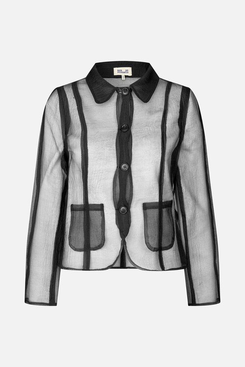 Baum Und Pferdgarten Schwarzer Blazer Organza