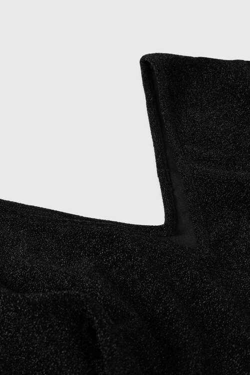 10Days Schwarzes Ballettoberteil Glitzer