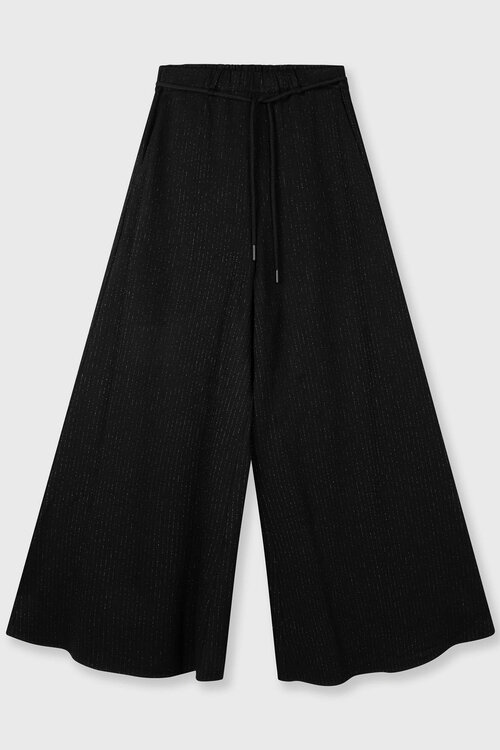 10Days Schwarze superweite Nadelstreifenhose