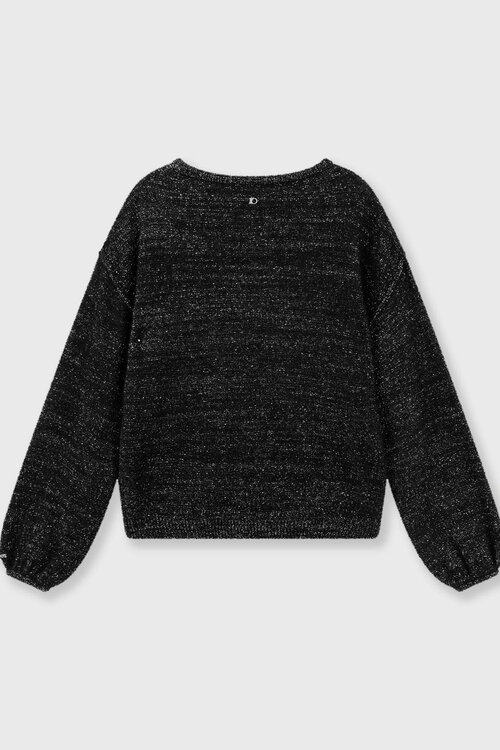 10Days Schwarzer Strickpullover mit Glitzer