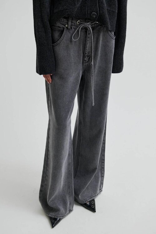 Second Female Dunkelgraue Ervin Denim Jeans