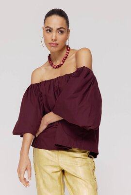 Harper & Yve Bordeaux Lauren LS Hemd